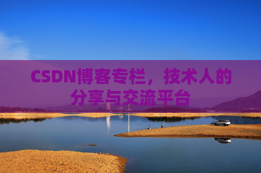 CSDN博客专栏，技术人的分享与交流平台